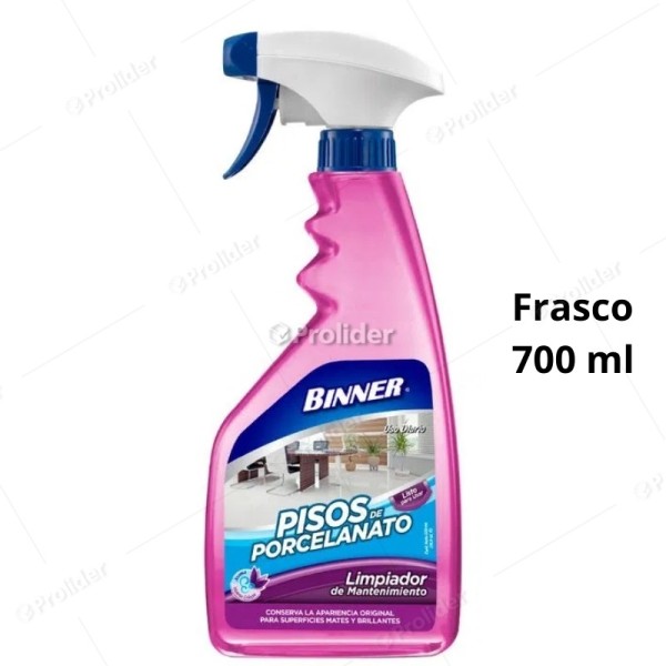 Limpiador de Mantenimiento Pisos de Porcelanato Binner Frasco 700 ml