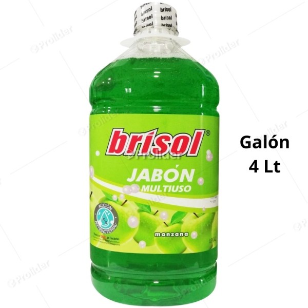 Jabón Líquido Brisol Galón 4 Litros Manzana