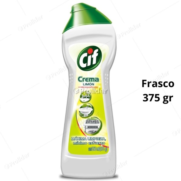 Limpiador Crema Cif Multiusos Chico Frasco 375 gr Limón