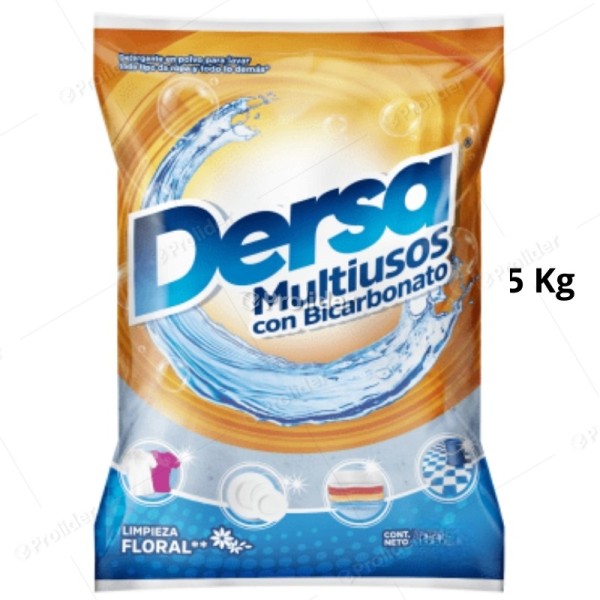 Detergente en Polvo Dersa Bolsa 5 kg con Bicarbonato