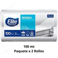 Papel Sabanilla Elite 100 Metros Paquete x 2 Rollos