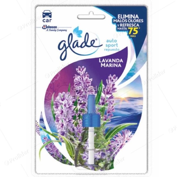 Repuesto Ambientador Auto Sport Glade Lavanda