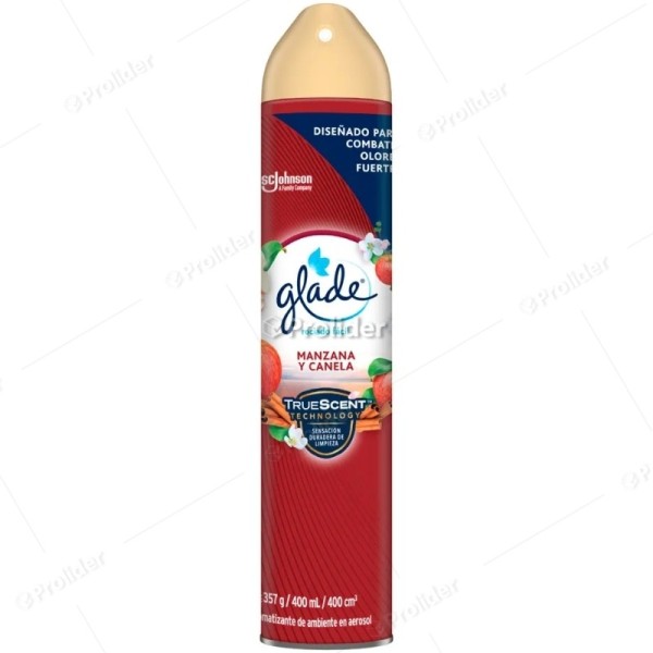 Ambientador En Spray Glade frasco 400 ml Manzana Y Canela