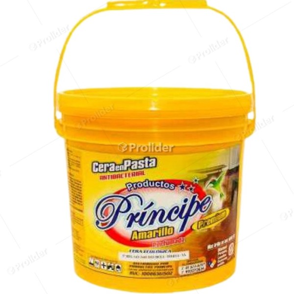 Cera En Pasta Principe Balde 3.5 Litros Amarillo