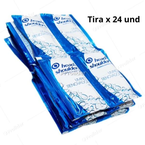 Shampoo Head & Shoulders Sachet 10 ml Limpieza Profunda Tira x 24 und