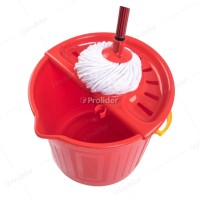 Set Trapeador Tayta Hude 17 Litros Completo (Balde + Mopa) Rojo