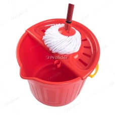 Set Trapeador Tayta Hude 17 Litros Completo (Balde + Mopa) Rojo