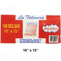 Bolsas Plásticas Talonera Blancas / 10 x 15 / 100 unidades