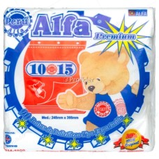 Bolsas Plásticas Transparentes Alfa / 1 Micra / 10 x 15 / 100 unidades