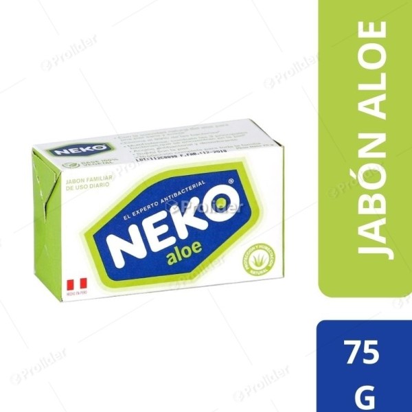 Jabón de Tocador Neko 75 gr Aloe (Verde)