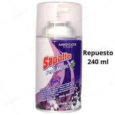 Repuesto Ambientador Perfumatic Sapolio 240 ml Lavanda