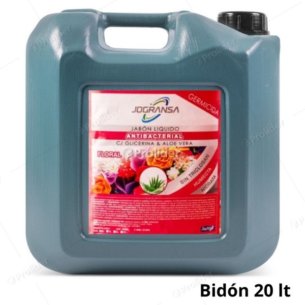 Jabón Líquido Jogransa Antibacterial Bidón 20 Litros Floral
