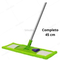 Trapeador Mopa Plana de Microfibra Virutex 45 cm Verde