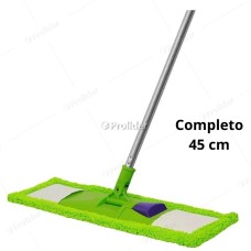 Trapeador Mopa Plana de Microfibra Virutex 45 cm Verde