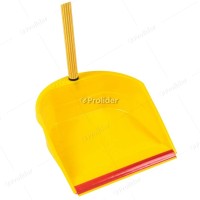 Recogedor Hude con Jebe Levanta Polvo Amarillo