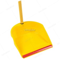 Recogedor Hude con Jebe Levanta Polvo Amarillo