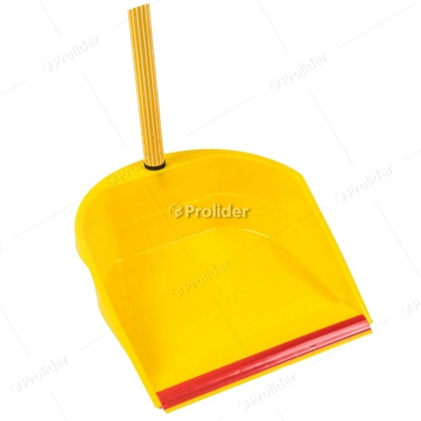 Recogedor Hude con Jebe Levanta Polvo Amarillo