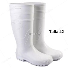 Botas de Jebe Blancas Talla 42