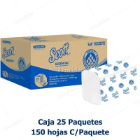 Caja Papel Interfoliado Scott Essential x 25 Paquete de 150 und 28 gr