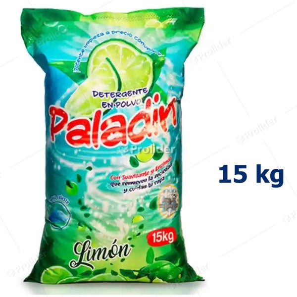 Detergente en Polvo Paladin Saco x 15 Kilos Limón