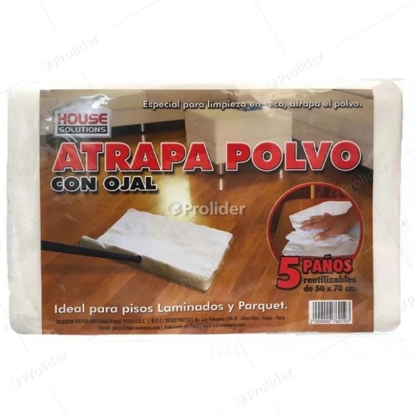 Repuesto Atrapa Polvo House Solutions Paquete x 5 unidades