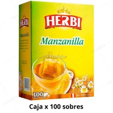 Infusión Herbi Manzanilla Caja x 100 unidades
