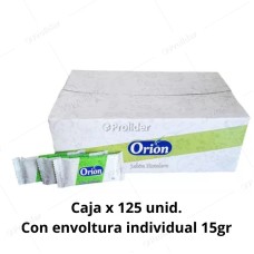 Jabón Hotelero Orion 15 gr Caja x 125 Unidades