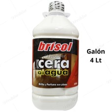 Cera Al Agua Brisol Perfumado Galón 4 Litros Blanca