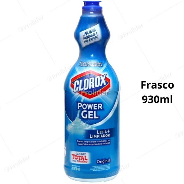 Lejia Clorox Power Gel Frasco 930 ml Original