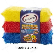 Esponja Super Brillo Lival Paquete x 3 und