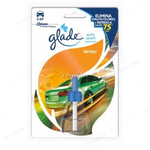 Repuesto Ambientador Auto Sport Glade Nitro