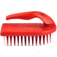 Escobilla de Plástico Hude Plancha con Asa Rojo