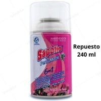 Repuesto Ambientador Perfumatic Sapolio 240 ml Potpourri de Flores