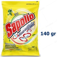 Detergente en Polvo Sapolio Bolsa 140 gr Limón (Amarillo)