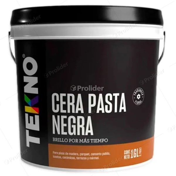 Cera En Pasta Tekno Balde 3785 ml Negro