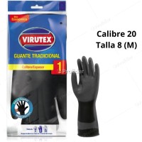 Guantes Tradicionales Virutex Calibre 20 Talla 8 (M) Negro