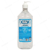 Alcohol En Gel Kaz Frasco 1 Litro con Dispensador