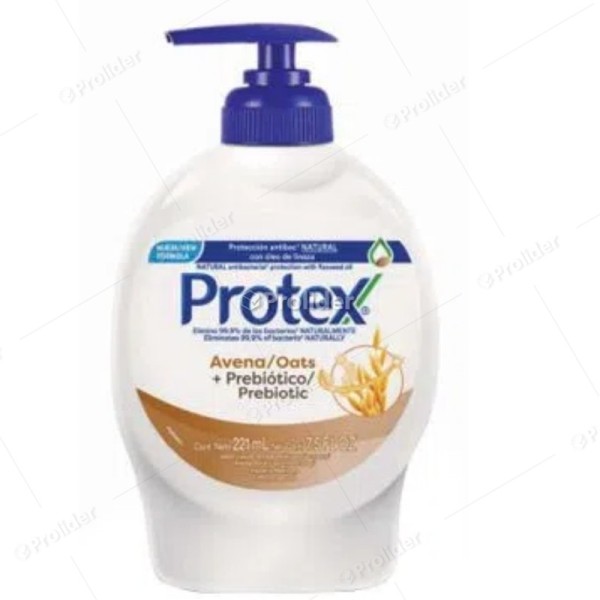 Jabón Líquido Protex Antibacterial Avena Frasco 221 ml