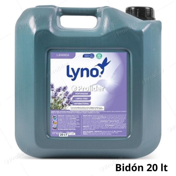 Limpiatodo Lyno Antibacterial Bidón 20 Litros Lavanda