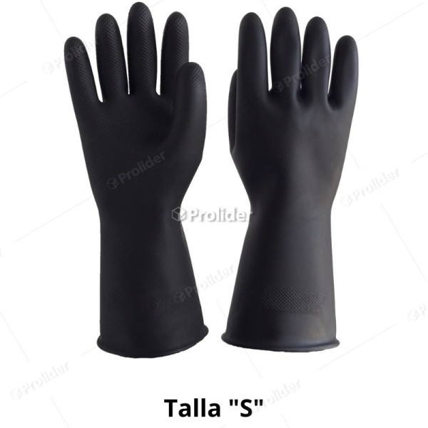 Guantes Industriales Gloves Negro Calibre 25 Talla 7 (S)