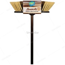 Escoba de Plástico La Suavecita Cerdas Suaves