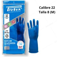 Guantes Protex Calibre 22 Azul Talla M (8 - 8.5)
