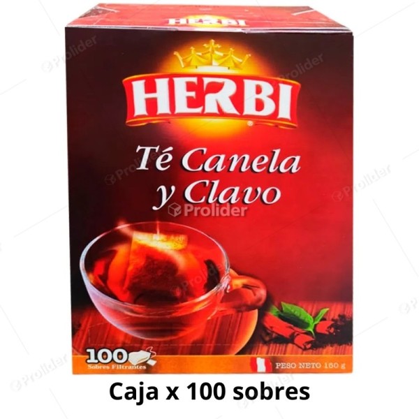 Infusión Herbi Té Caja x 100 unidades