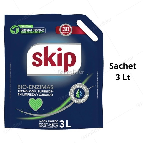 Detergente Líquido Skip Sachet 3 Litros