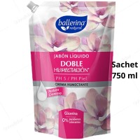 Jabón Líquido Ballerina Sachet 750 ml Crema Humectante