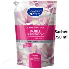 Jabón Líquido Ballerina Sachet 750 ml Crema Humectante