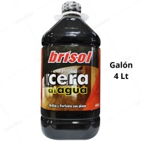 Cera Al Agua Brisol Perfumado Galón 4 Litros Negro
