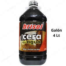 Cera Al Agua Brisol Perfumado Galón 4 Litros Negro
