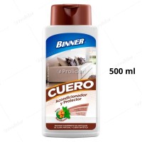 Protector Acondicionador de Cuero Binner Frasco 500 ml (Frasco Blanco)