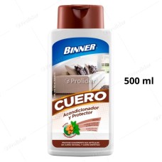 Protector Acondicionador de Cuero Binner Frasco 500 ml (Frasco Blanco)